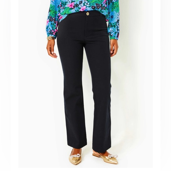 NWT/NIP Lilly Pulitzer Kidman BI-Stretch pant in Noir Size 8 Black Style# 014473 - Picture 4 of 15